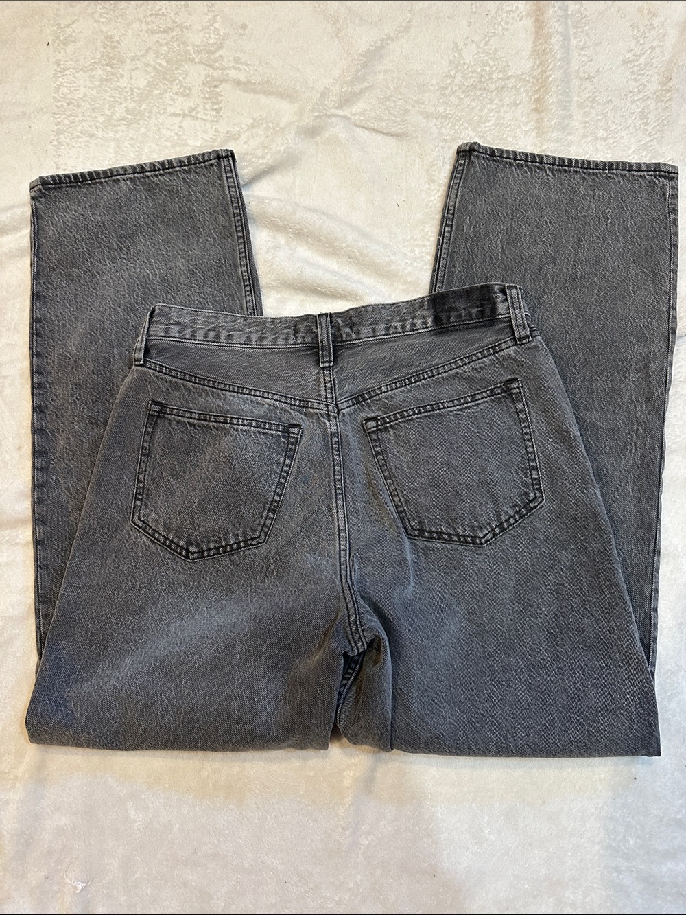 NEW! Abercrombie The Loose High Rise Baggy Jeans 8 Washed Black - Picture 7 of 7